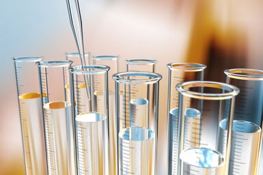 Test Tubes filled with MMA Röhm Roehm MAA BUMA GMAA